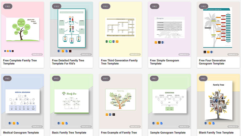  HOT Free Family Tree Template For Google Docs