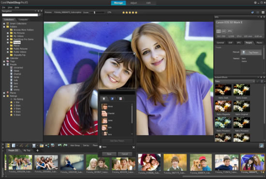 Corel Paintshop Pro X5 Integrates Social Media and Geo Mapping