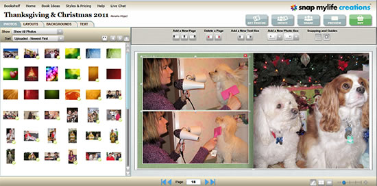 Snap Mylife Creations allows group collaboration for making customize photo books